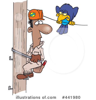 Phone Pole Clipart #441980 by toonaday