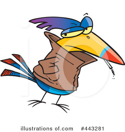 Royalty-Free (RF) Bird Clipart Illustration by toonaday - Stock Sample #443281