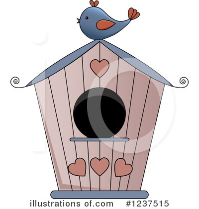 Royalty-Free (RF) Bird House Clipart Illustration by Pams Clipart - Stock Sample #1237515