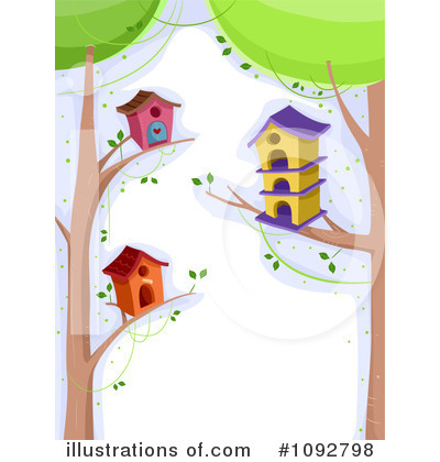Royalty-Free (RF) Birdhouse Clipart Illustration by BNP Design Studio - Stock Sample #1092798