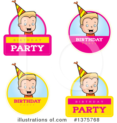 Royalty-Free (RF) Birthday Boy Clipart Illustration by Cory Thoman - Stock Sample #1375768