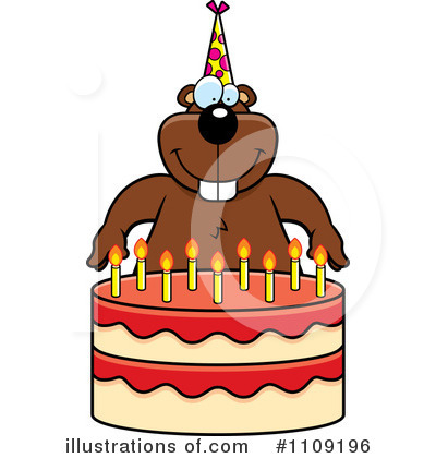 Royalty-Free (RF) Birthday Cake Clipart Illustration by Cory Thoman - Stock Sample #1109196