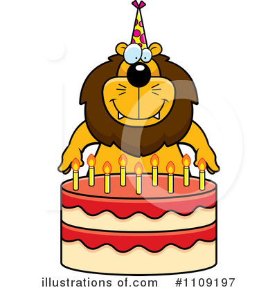 Royalty-Free (RF) Birthday Cake Clipart Illustration by Cory Thoman - Stock Sample #1109197