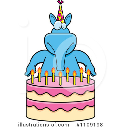 Birthday Cake Clipart #1109198 by Cory Thoman