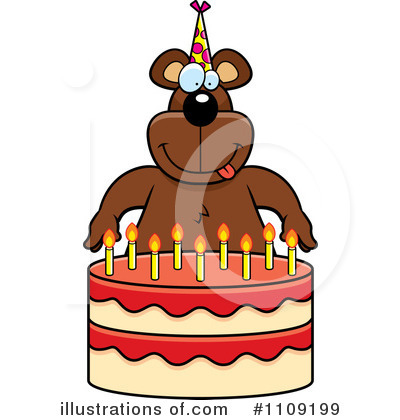 Birthday Bear Clipart #1109199 by Cory Thoman