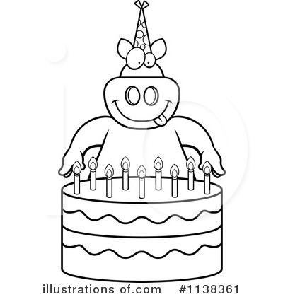 Royalty-Free (RF) Birthday Cake Clipart Illustration by Cory Thoman - Stock Sample #1138361