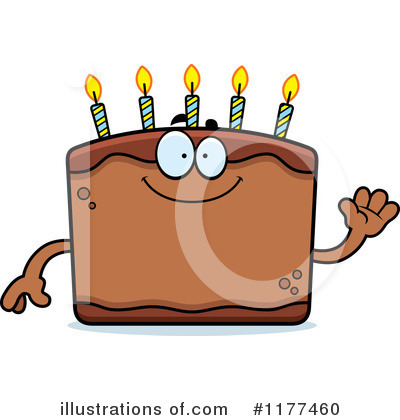 Royalty-Free (RF) Birthday Cake Clipart Illustration by Cory Thoman - Stock Sample #1177460