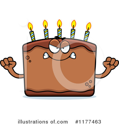 Royalty-Free (RF) Birthday Cake Clipart Illustration by Cory Thoman - Stock Sample #1177463