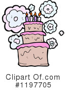 Birthday Cake Clipart #1197705 by lineartestpilot