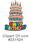 Birthday Cake Clipart #231424 by visekart