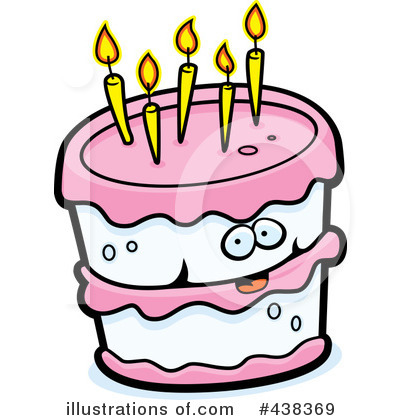 Royalty-Free (RF) Birthday Cake Clipart Illustration by Cory Thoman - Stock Sample #438369