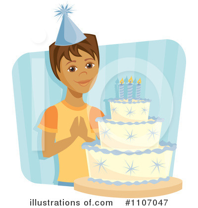 Birthday Cake Clipart #1107047 by Amanda Kate