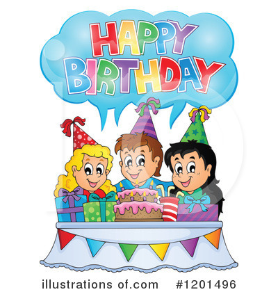 Royalty-Free (RF) Birthday Clipart Illustration by visekart - Stock Sample #1201496