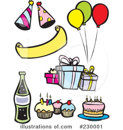Birthday Party Clipart #230001 by xunantunich