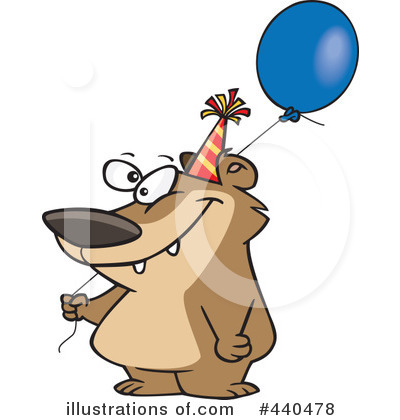 Birthday Bear Clipart #440478 by toonaday