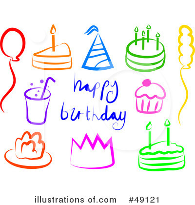 Royalty-Free (RF) Birthday Clipart Illustration by Prawny - Stock Sample #49121