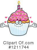 Birthday Cupcake Clipart #1211744 by Cory Thoman