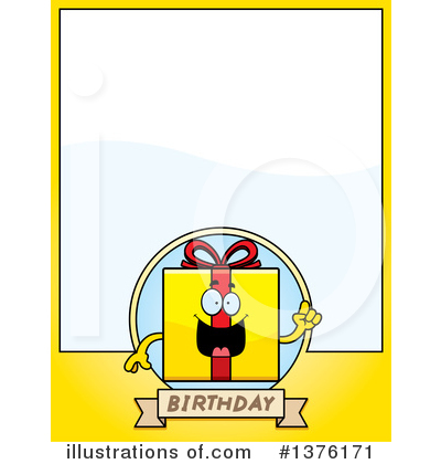 Birthday Gift Character Clipart #1376171 by Cory Thoman