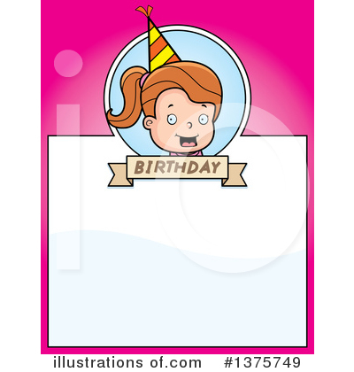 Birthday Girl Clipart #1375749 by Cory Thoman