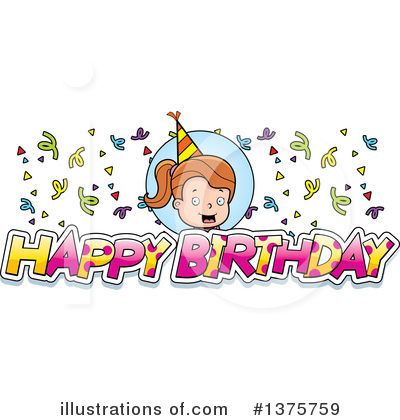 Birthday Girl Clipart #1375759 by Cory Thoman