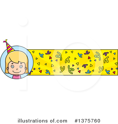 Royalty-Free (RF) Birthday Girl Clipart Illustration by Cory Thoman - Stock Sample #1375760