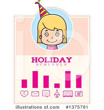 Royalty-Free (RF) Birthday Girl Clipart Illustration by Cory Thoman - Stock Sample #1375761