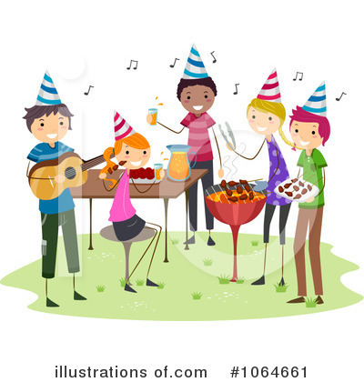 Royalty-Free (RF) Birthday Party Clipart Illustration by BNP Design Studio - Stock Sample #1064661