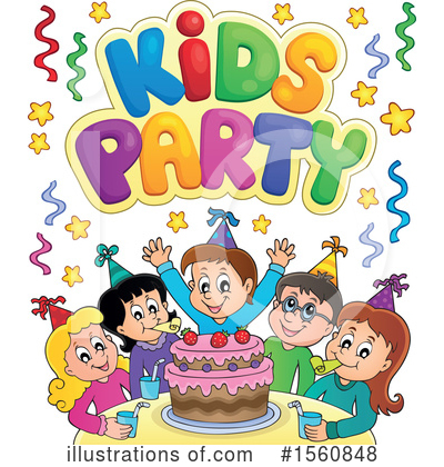 Royalty-Free (RF) Birthday Party Clipart Illustration by visekart - Stock Sample #1560848