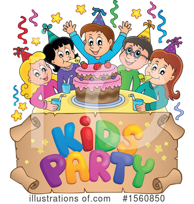 Royalty-Free (RF) Birthday Party Clipart Illustration by visekart - Stock Sample #1560850