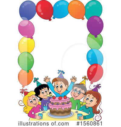 Royalty-Free (RF) Birthday Party Clipart Illustration by visekart - Stock Sample #1560861