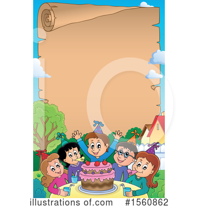 Royalty-Free (RF) Birthday Party Clipart Illustration by visekart - Stock Sample #1560862
