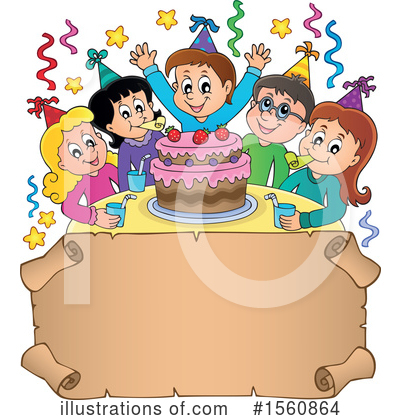 Royalty-Free (RF) Birthday Party Clipart Illustration by visekart - Stock Sample #1560864