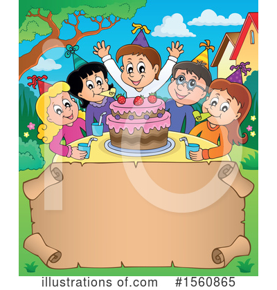 Royalty-Free (RF) Birthday Party Clipart Illustration by visekart - Stock Sample #1560865