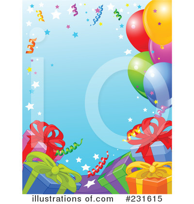 Royalty-Free (RF) Birthday Party Clipart Illustration by Pushkin - Stock Sample #231615