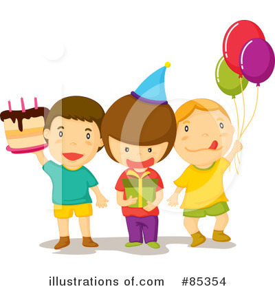 Royalty-Free (RF) Birthday Party Clipart Illustration by mayawizard101 - Stock Sample #85354