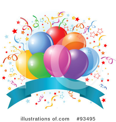Royalty-Free (RF) Birthday Party Clipart Illustration by Pushkin - Stock Sample #93495