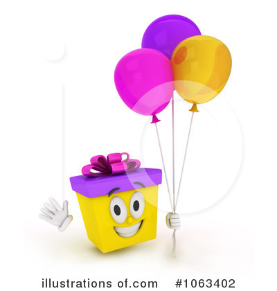 Birthday Gift Character Clipart #1063402 by BNP Design Studio