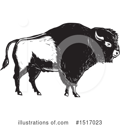 Royalty-Free (RF) Bison Clipart Illustration by patrimonio - Stock Sample #1517023