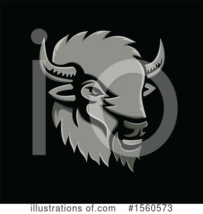 Royalty-Free (RF) Bison Clipart Illustration by patrimonio - Stock Sample #1560573