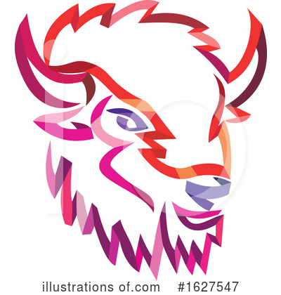 Royalty-Free (RF) Bison Clipart Illustration by patrimonio - Stock Sample #1627547