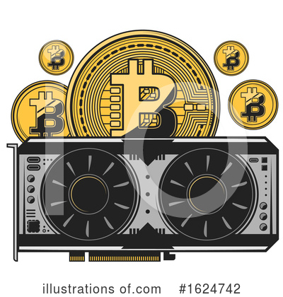 Royalty-Free (RF) Bitcoin Clipart Illustration by Vector Tradition SM - Stock Sample #1624742