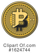 Bitcoin Clipart #1624744 by Vector Tradition SM