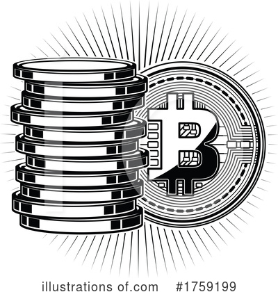 Royalty-Free (RF) Bitcoin Clipart Illustration by Vector Tradition SM - Stock Sample #1759199