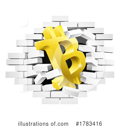 Bitcoin Clipart #1783416 by AtStockIllustration