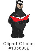 Black Bear School Mascot Clipart #1366932 by Mascot Junction