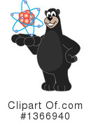 Black Bear School Mascot Clipart #1366940 by Mascot Junction