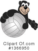 Black Bear School Mascot Clipart #1366950 by Mascot Junction