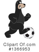 Black Bear School Mascot Clipart #1366953 by Mascot Junction
