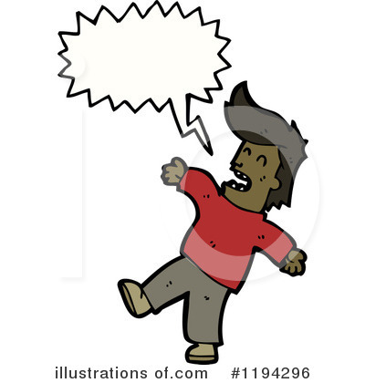 Royalty-Free (RF) Black Boy Clipart Illustration by lineartestpilot - Stock Sample #1194296