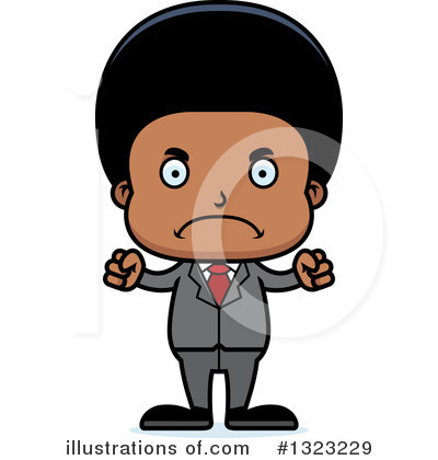 Black Businessman Clipart #1323229 by Cory Thoman